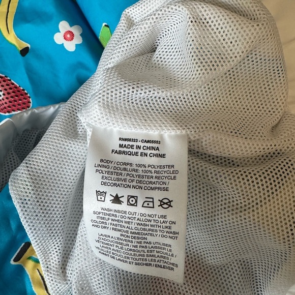 Nike Blue Fruit Print Windbreaker Jacket - Picture 6 of 8